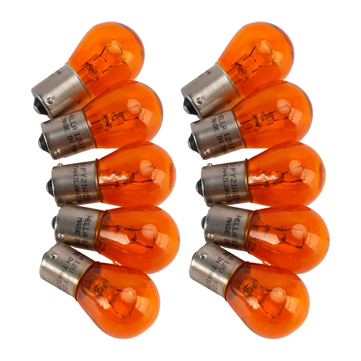 Car Light Halogen Auxiliary Bulb PY21W 12V 21W For HELLA 8GA 006 841-121