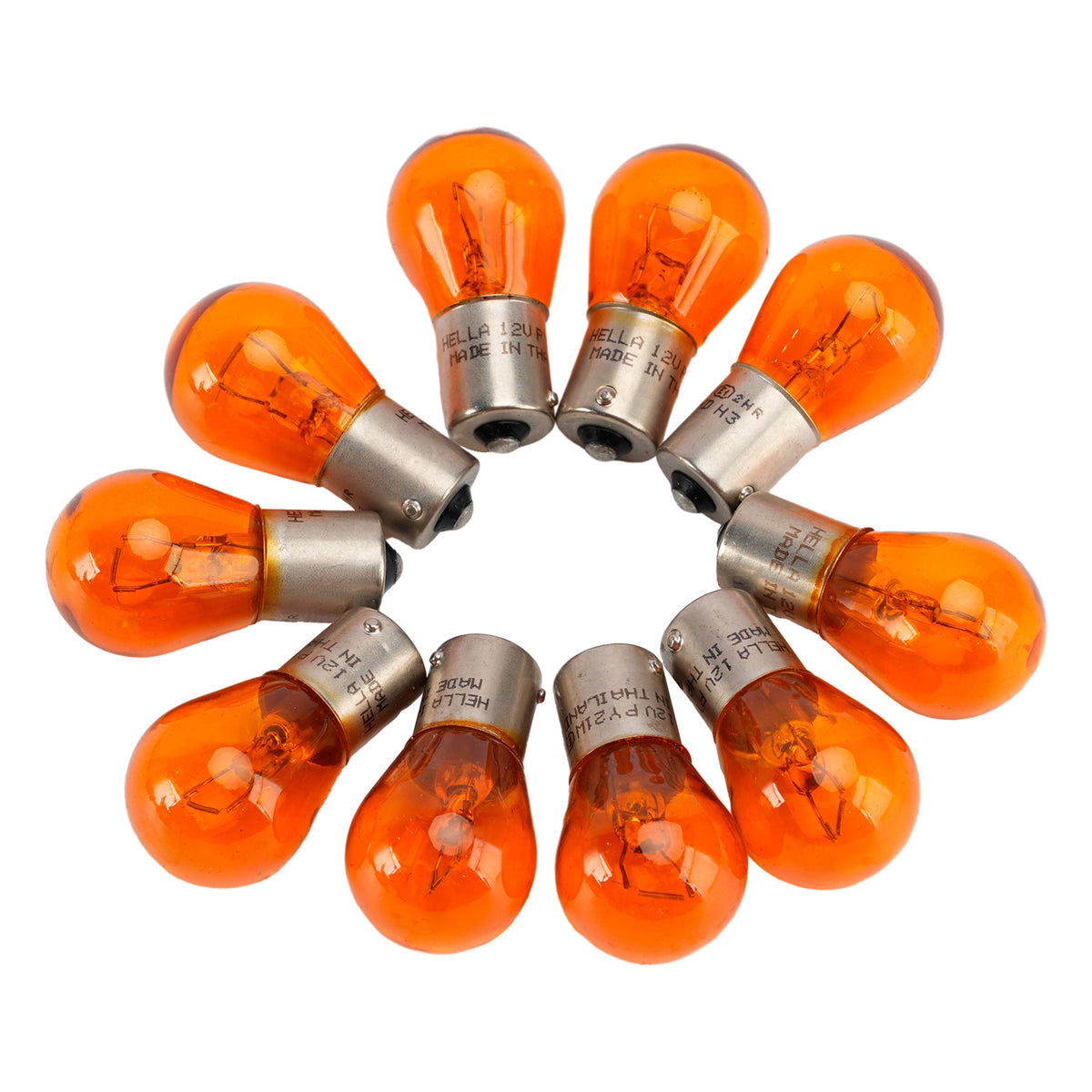 Car Light Halogen Auxiliary Bulb PY21W 12V 21W For HELLA 8GA 006 841-121