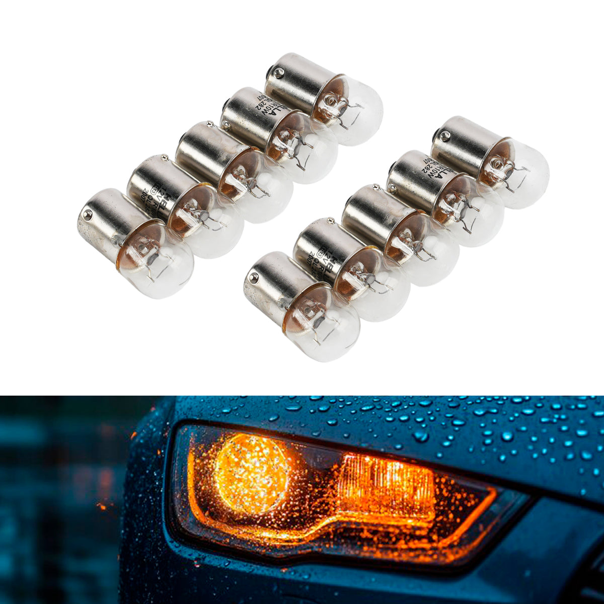 Car Light Halogen Auxiliary Bulb R10W 12V 10W For HELLA 8GA 178 560-021