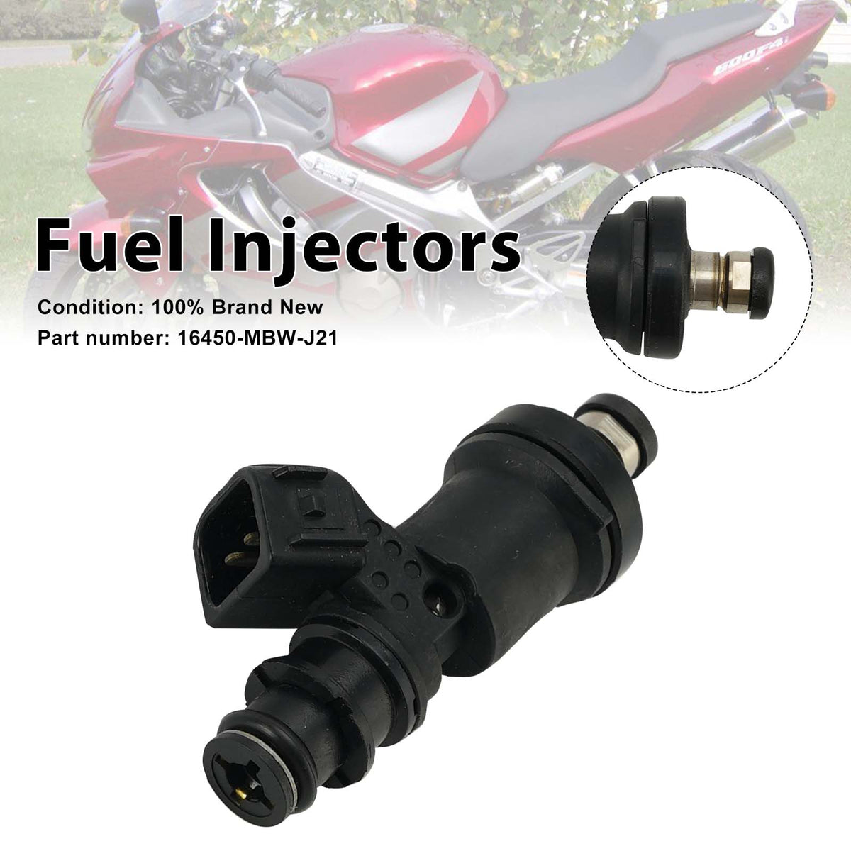 Fuel Injectors 16450-MBW-J21 For Honda CBR600F4 2001-2006