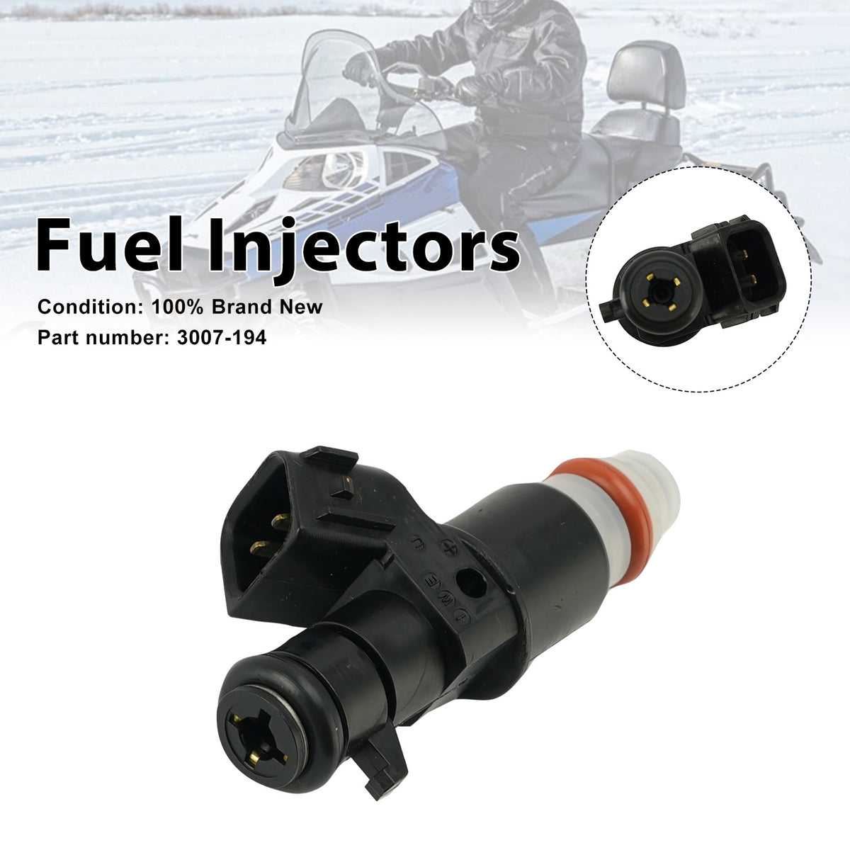 Fuel Injectors 3007-194 For Arctic Cat Bearcat Z1 09-14 TZ1 08-14 ZR5000 14-17
