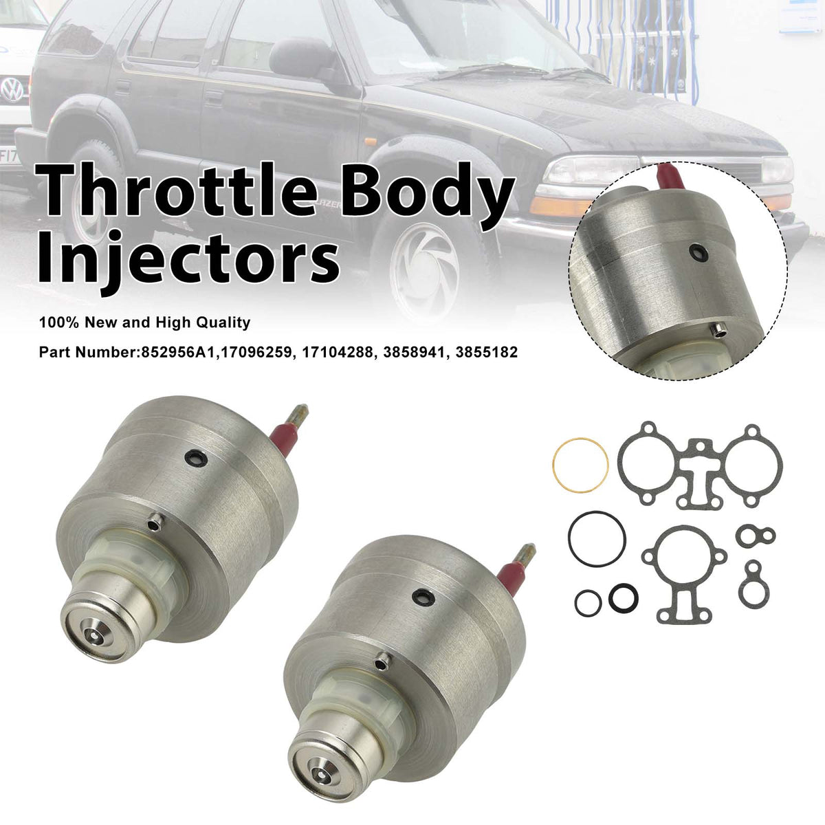 3855182 Throttle Body Injectors 17104288 For MerCruiser 4.3L 5.0L 5.7L Marine