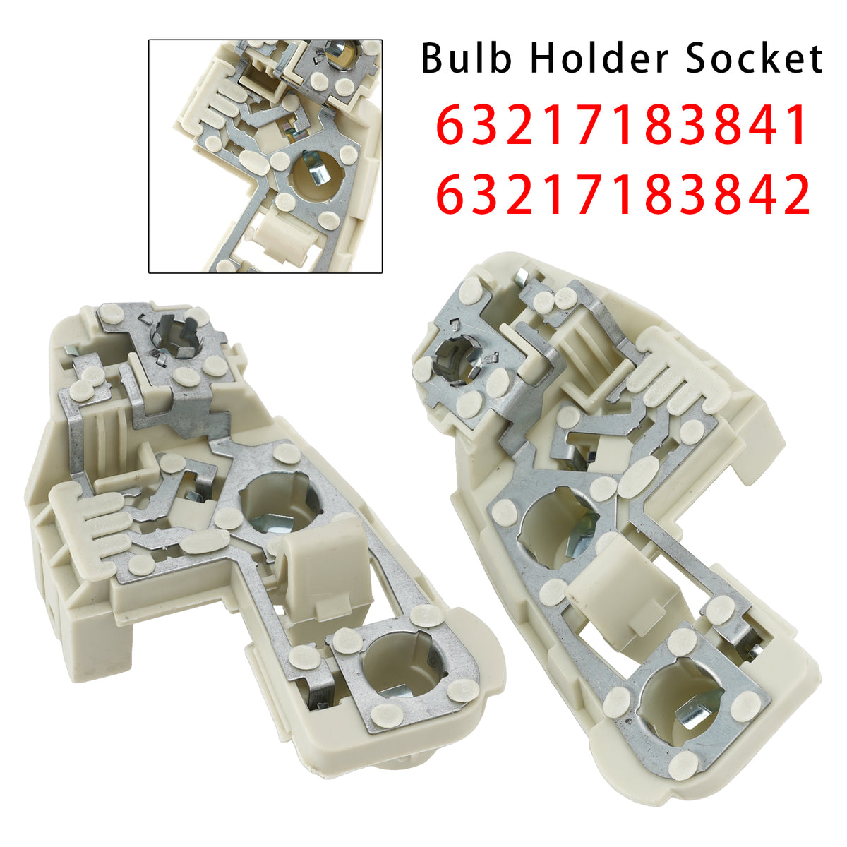 Rear Left+Right Bulb Holder Socket For BMW 3 Series E90 (Sedan) 05-08 (PRE-LCI)