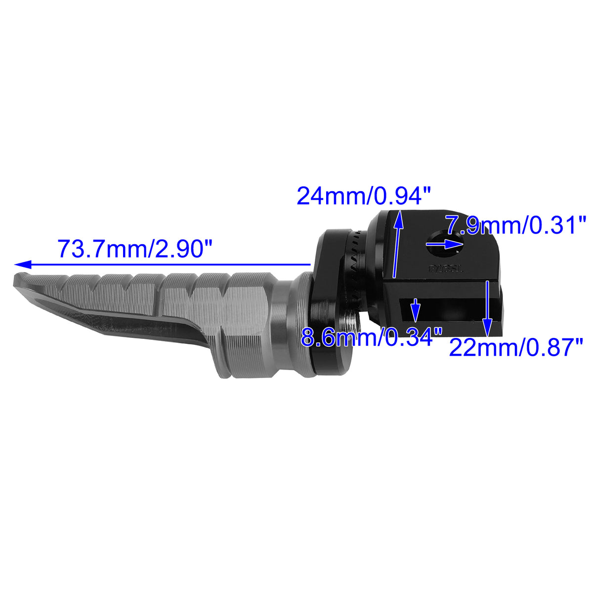 Front Footrests Foot Pegs fit for Speed 400 23-26 Thruxton 400 2026 Gray