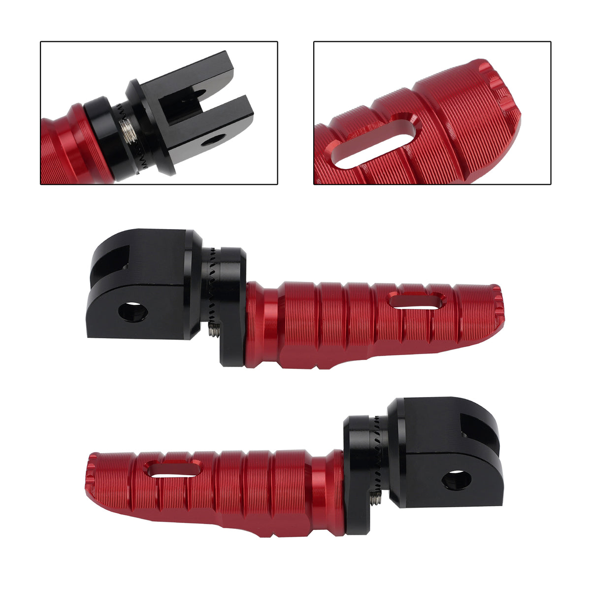 Front Footrests Foot Pegs fit for Speed 400 23-26 Thruxton 400 2026 Red
