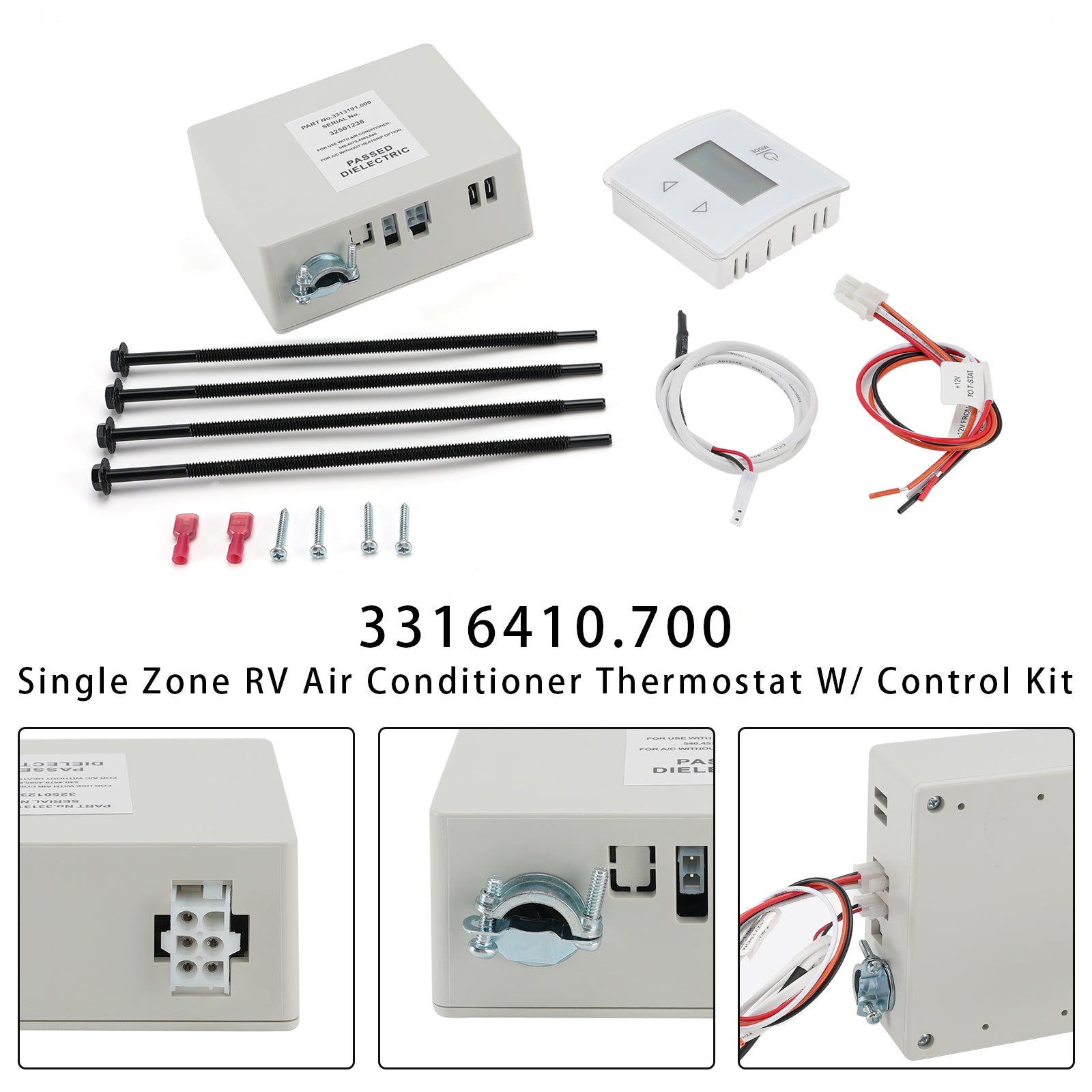 3316410.700 Single Zone RV Air Conditioner Thermostat W/ Control Kit
