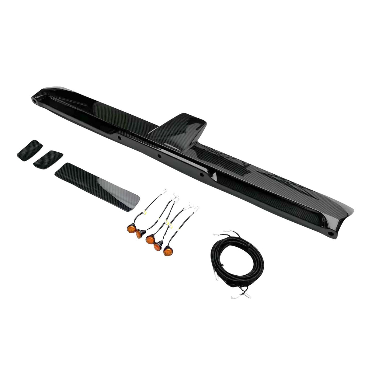 Carbon Fiber Rear Roof Spoiler Wing Fit Benz G-Class W464 W465 2019+ w/LED