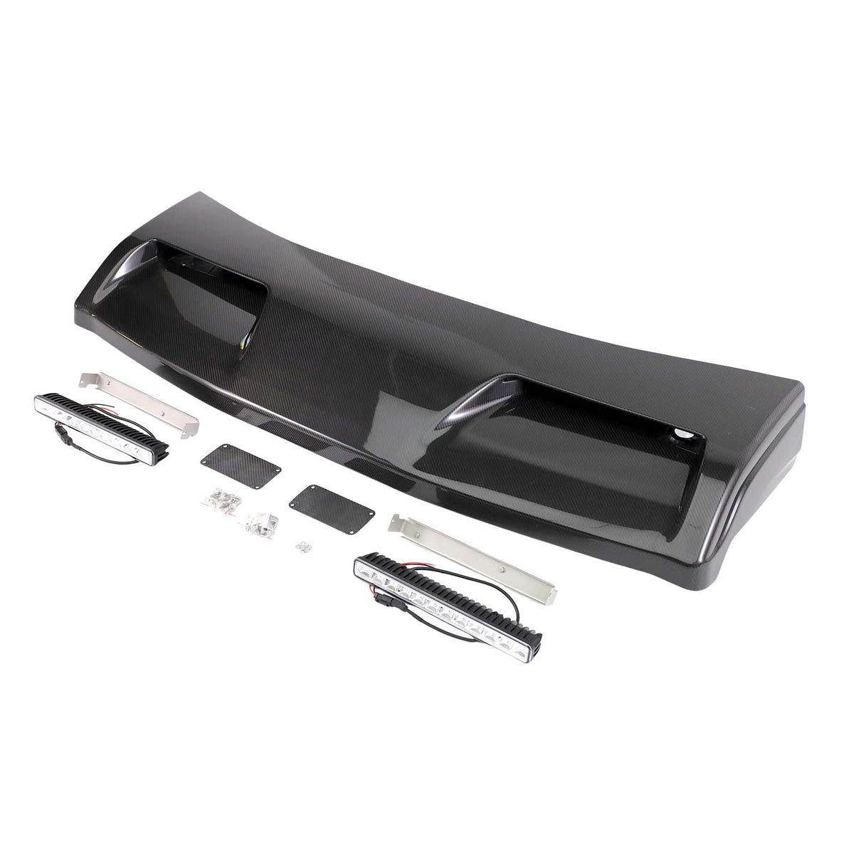 Even Style Front Roof Spoiler Wing Fit Benz G-Class W464 G550 2019-2023 W/Led