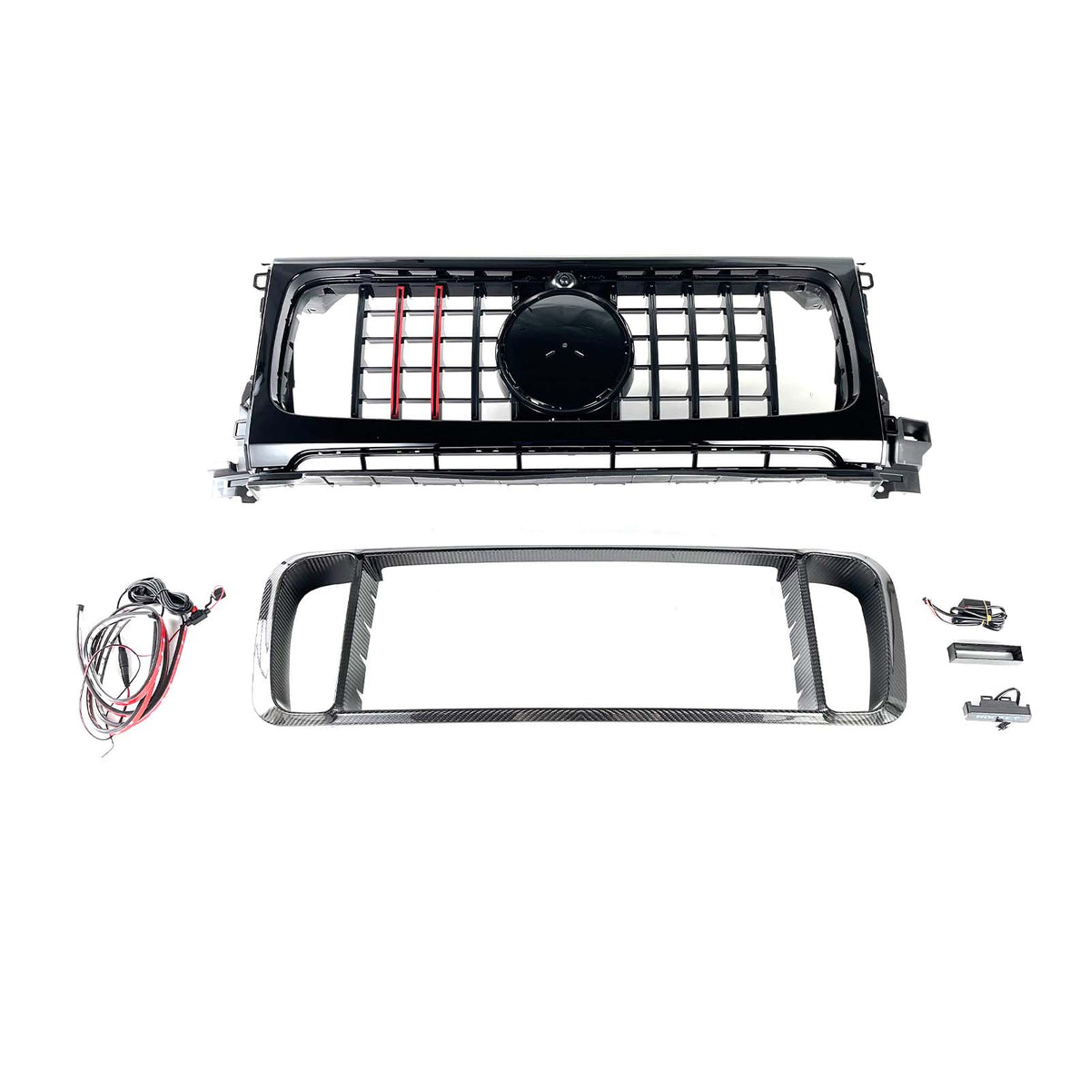 Dry Carbon Front Grille Grill Fit Benz W464 B800 B900 2019-2023 Rocket Style