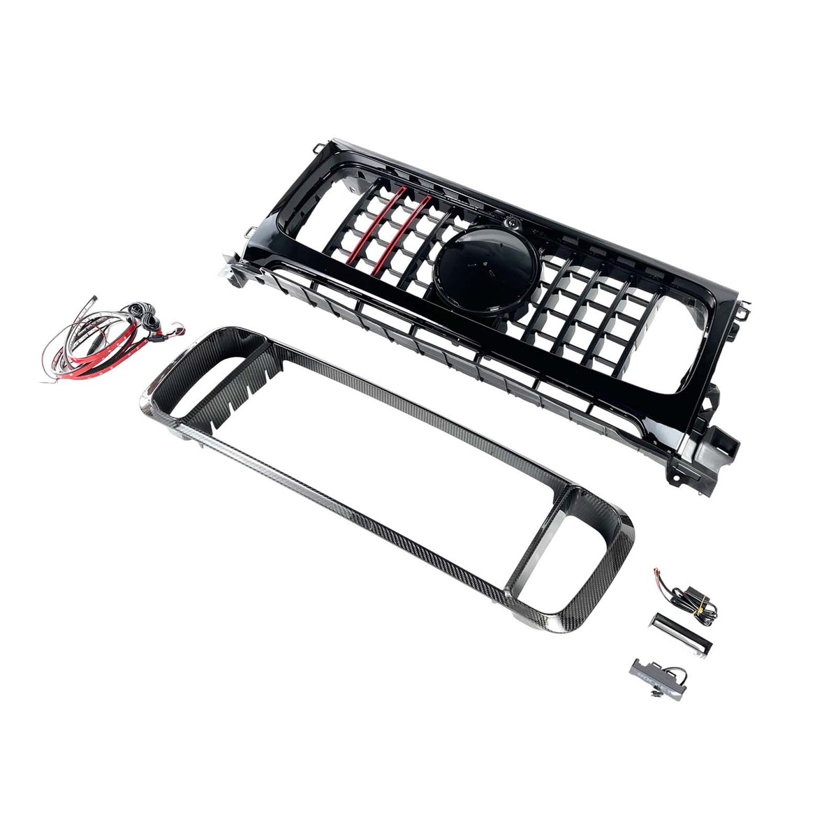Dry Carbon Front Grille Grill Fit Benz W464 B800 B900 2019-2023 Rocket Style