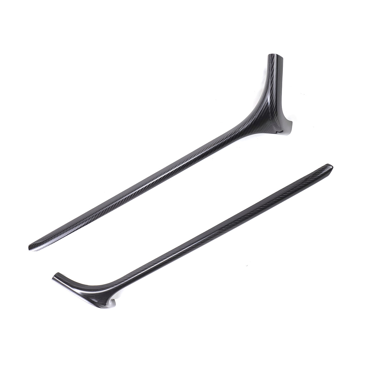 Carbon Fiber Front Window A-Pillar Addon Fit Benz G Class W464 G500 2019-2023