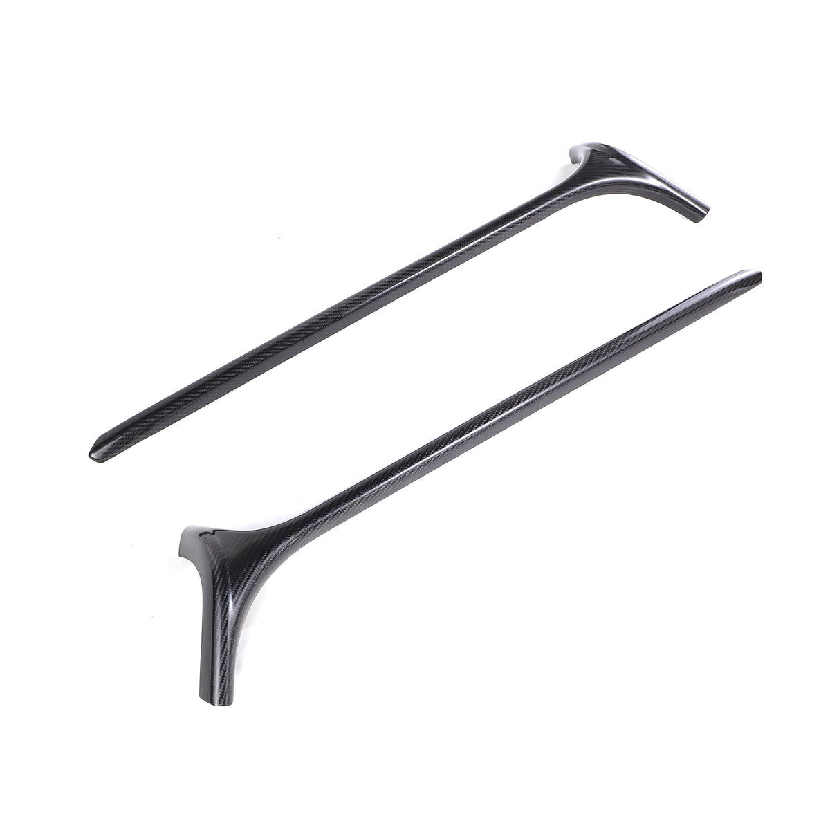 Carbon Fiber Front Window A-Pillar Addon Fit Benz G Class W464 G500 2019-2023