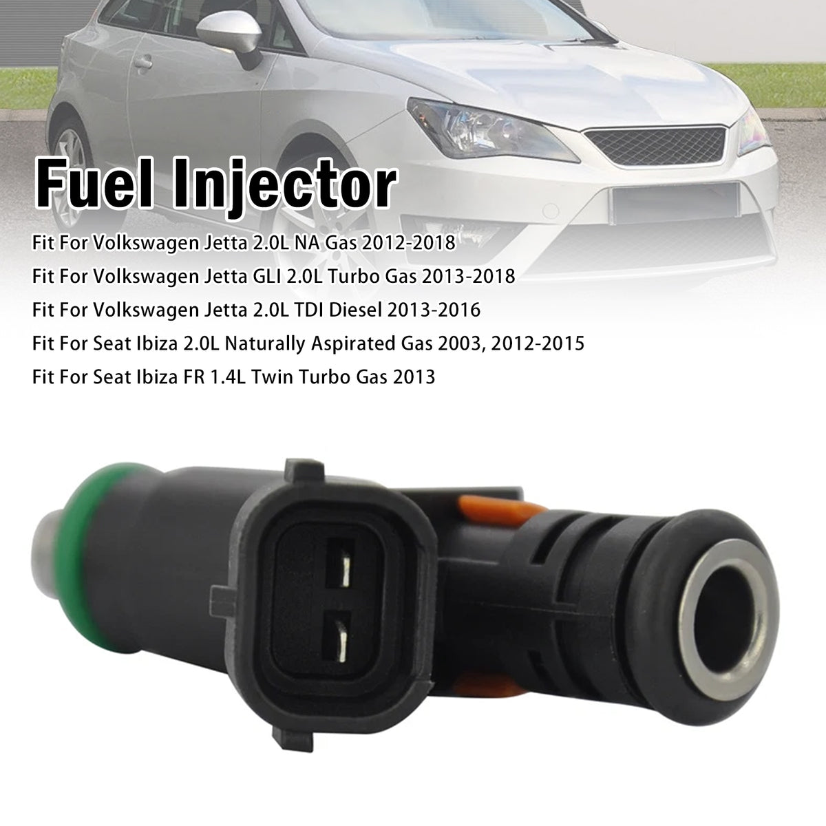 1Pcs Fuel Injector For Volkswagen Jetta 2.0L NA Gas 2012-2018 06A906031CP