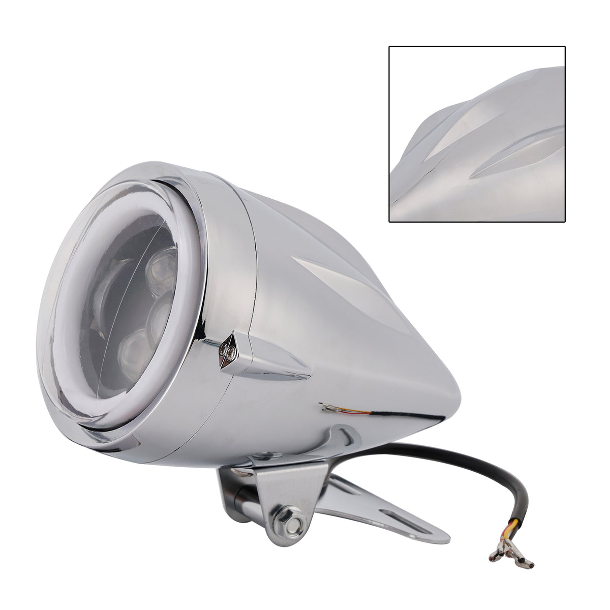 High&Low Beam Headlight Beam Fog Lamp Custom 6000Lm Fits For Racer Bobber