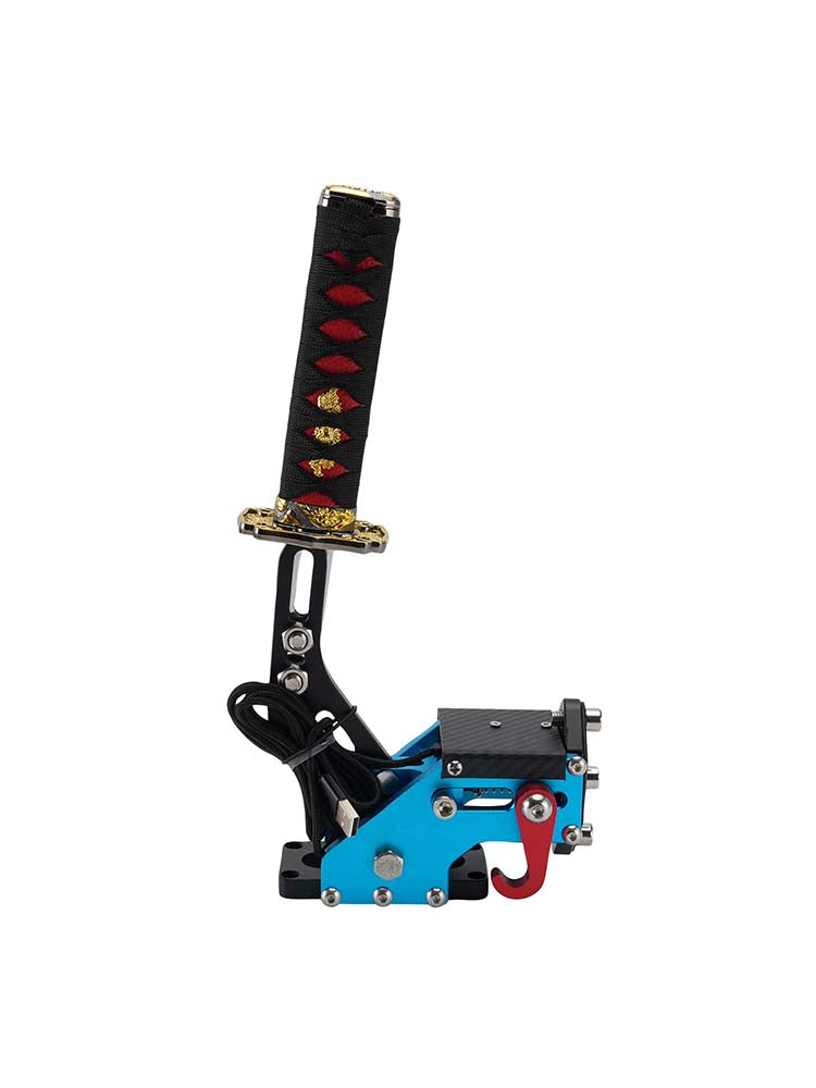 14Bit PC USB3.0 SIM Handbrake Sword Hilt for Racing Games Steering Wheel Stand