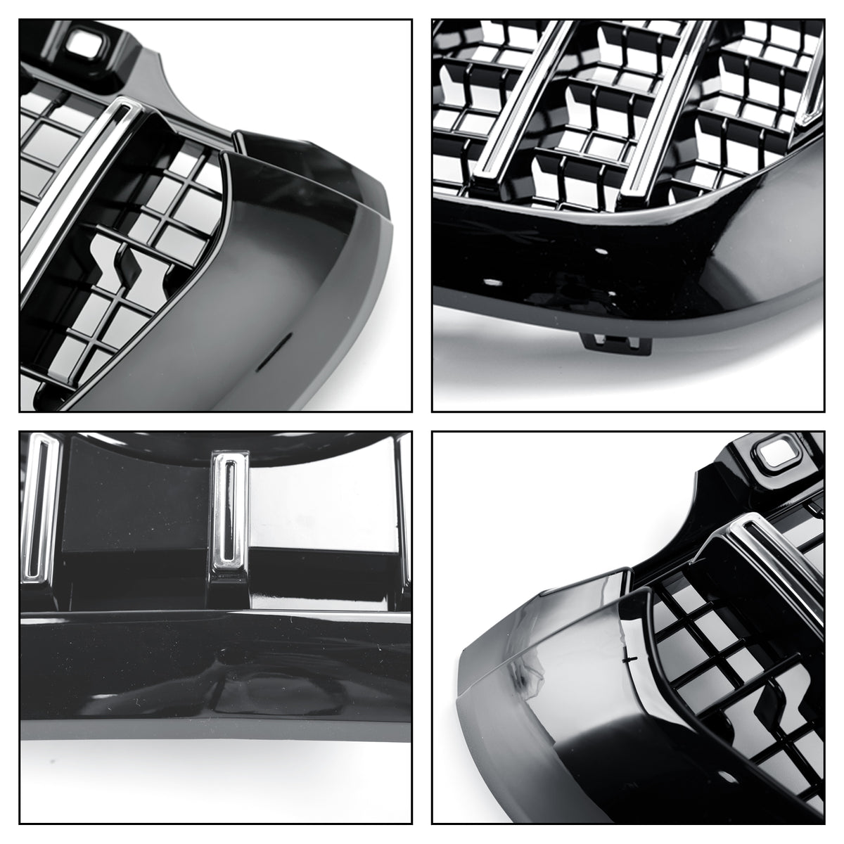 GT-Style Front Bumper Grille Grill Fit Mercedes Sprinter W907 W910 2018-2023