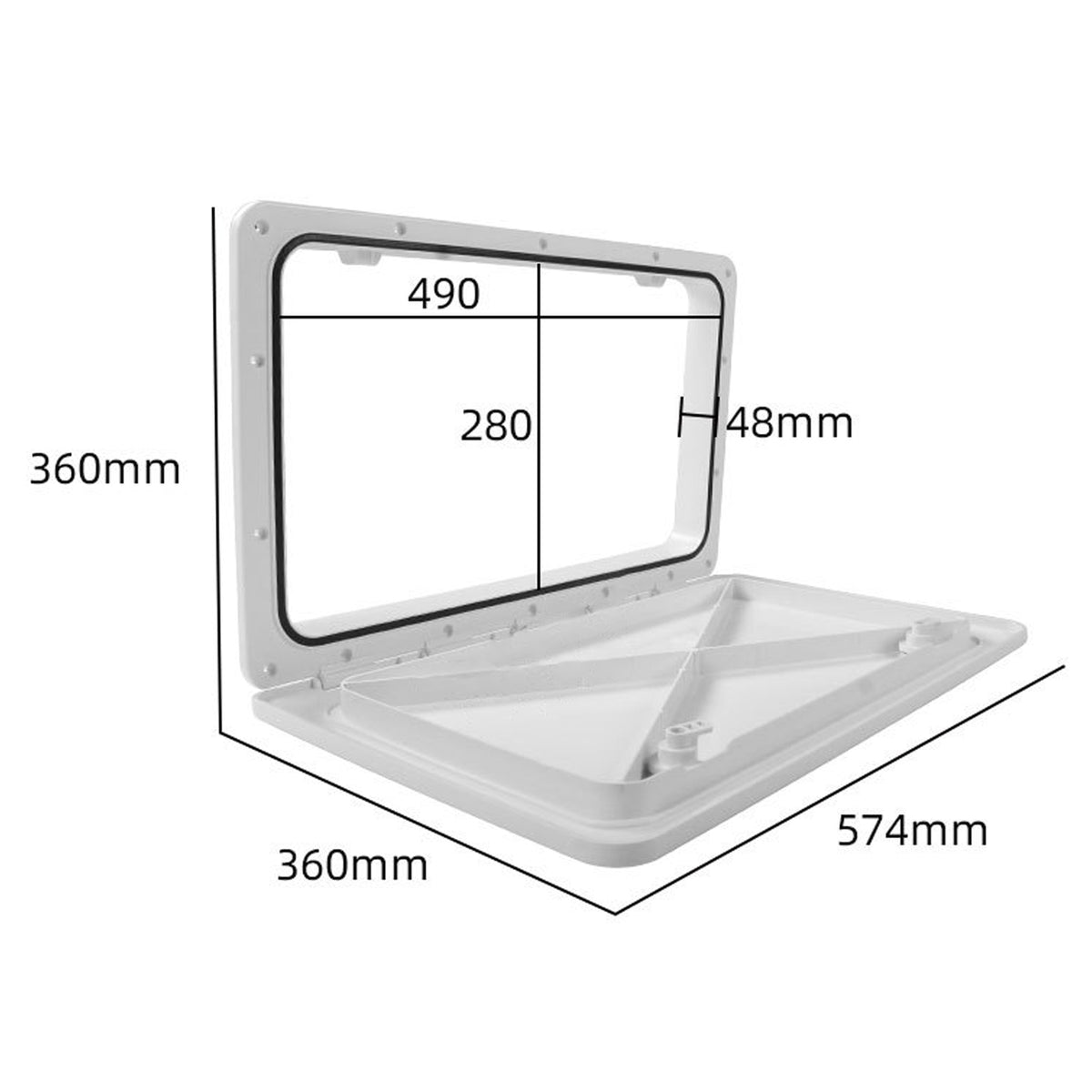 RV Baggage Door Compartment Door Waterproof Storage Hatch Camper Caravan