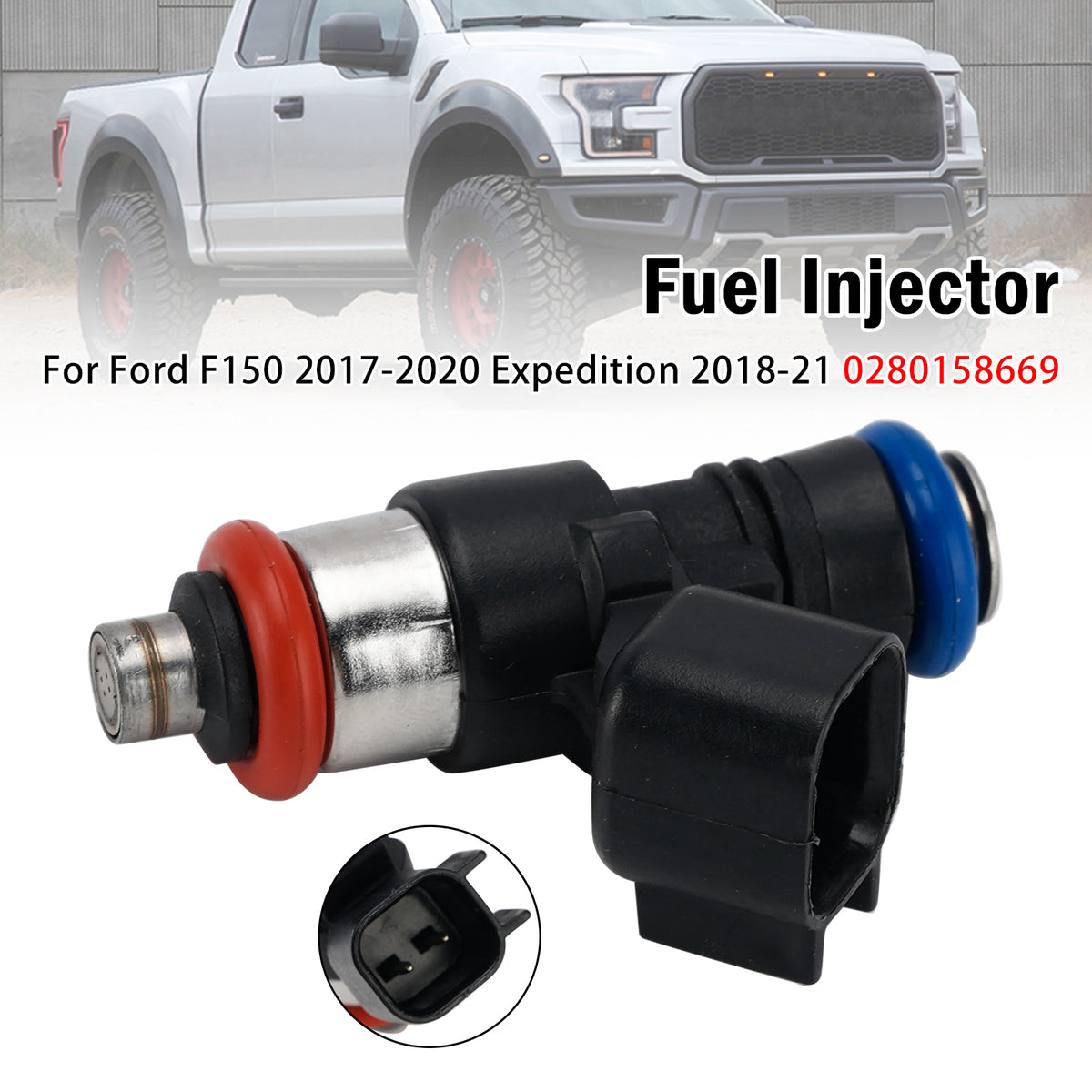 1Pcs Fuel Injector For Ford F150 2017-2020 Expedition 2018-21 0280158669