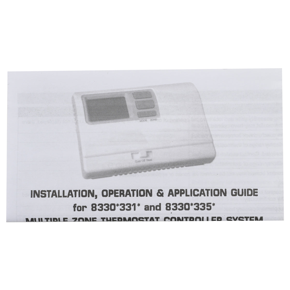 8330D3351 Digital Thermostat Rv Thermostat Heat/Cool Wall-Mount BLK For Coleman