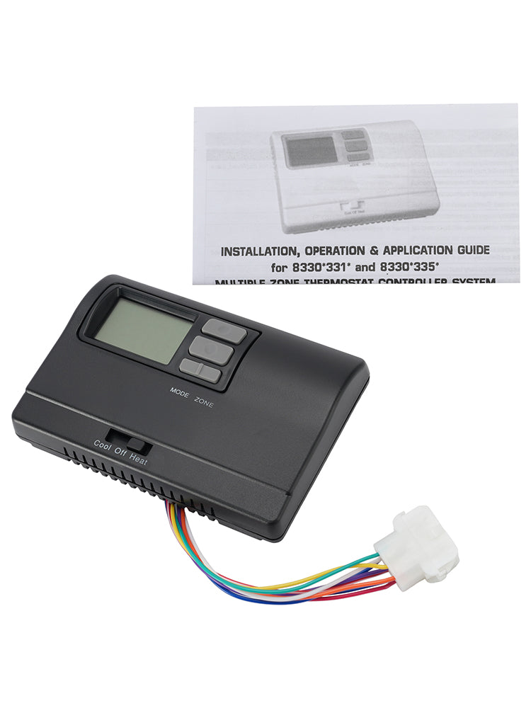 8330D3351 Digital Thermostat Rv Thermostat Heat/Cool Wall-Mount BLK For Coleman