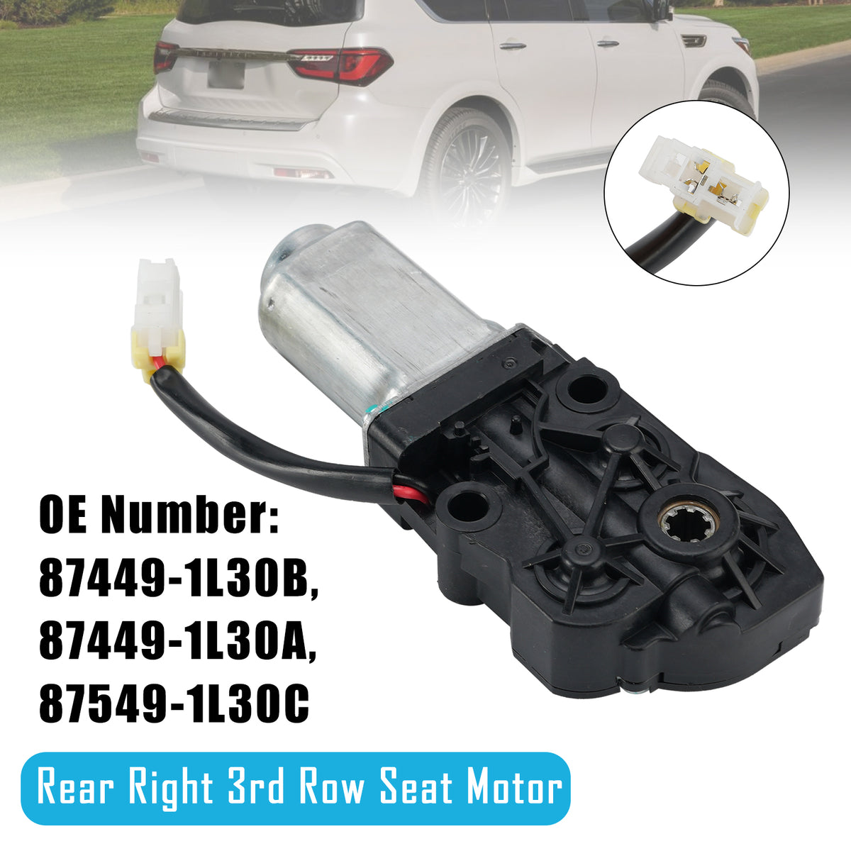 Rear Right 3Rd Row Seat Motor 87449-1L30B For Infiniti QX56 QX80 2011-2017