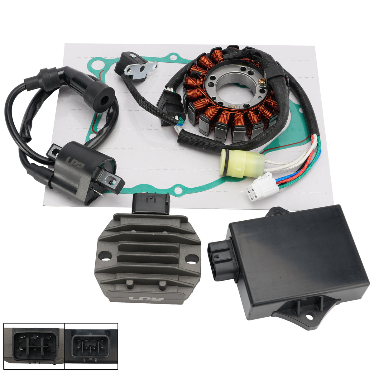 Stator Regulator CDI Box Ignition Coil For Yamaha Bear Tracker 250 YFM250X 01-04