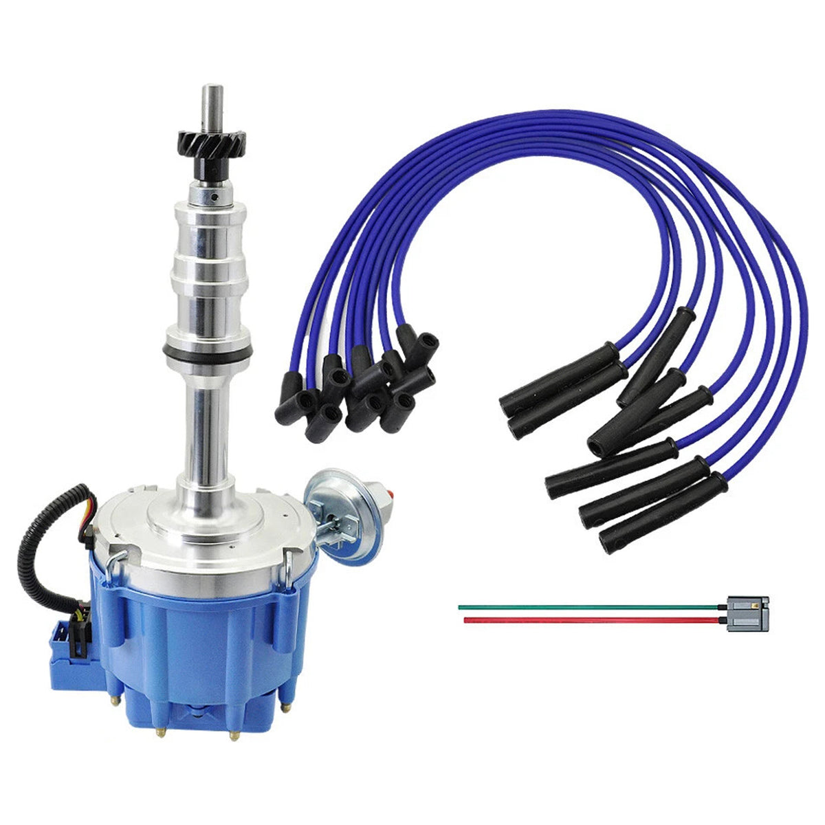 170072 Distributor 332 352 360 406 427 428 & Spark Plug Wires For Ford FE HEI