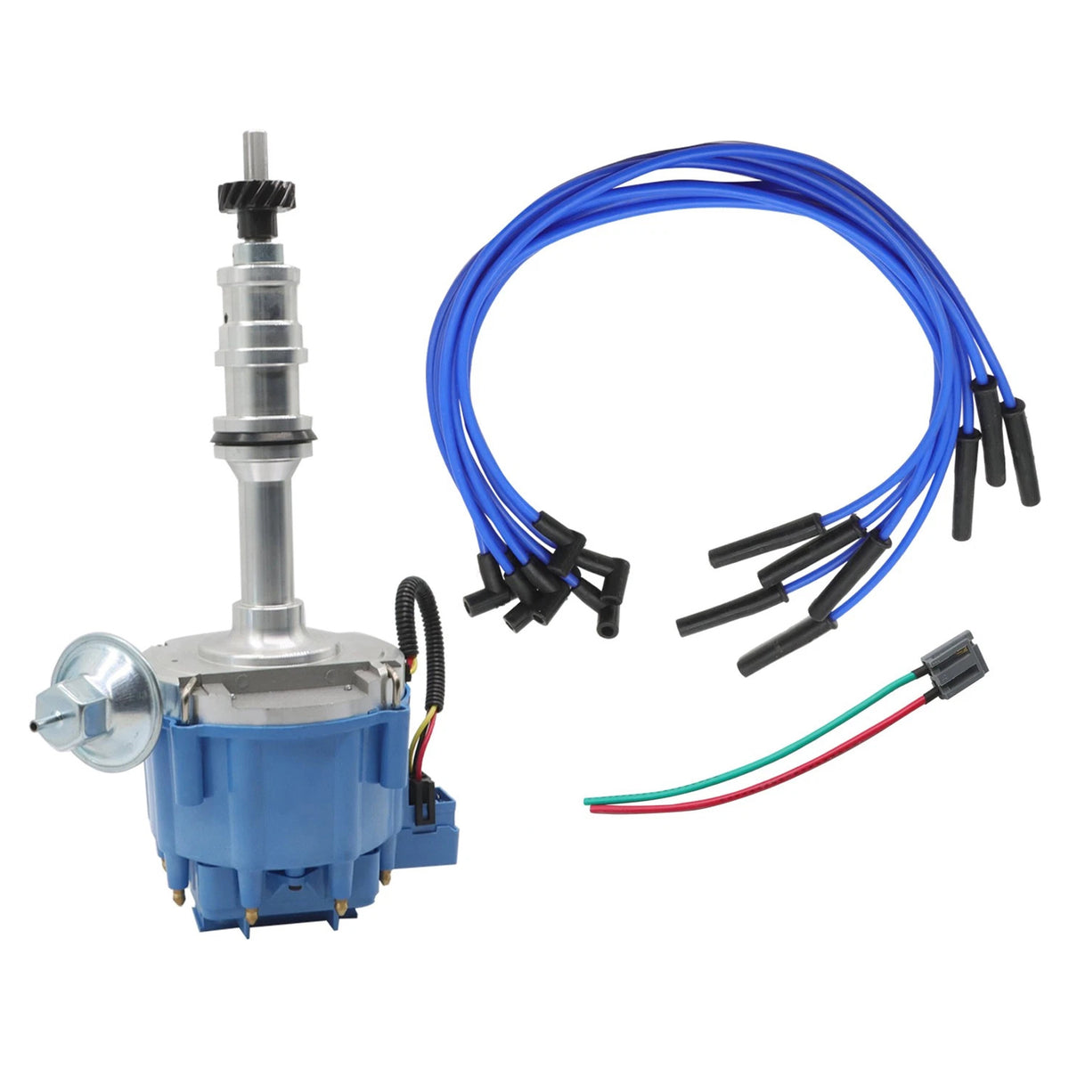 170072 Distributor 332 352 360 406 427 428 & Spark Plug Wires For Ford FE HEI