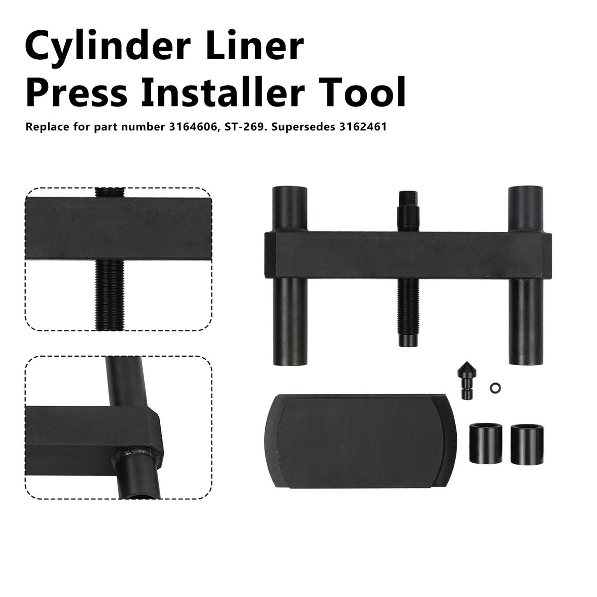 Cylinder Liner Press Installer Tool 3164606 Fit Cummins ISX X15 Liner Press