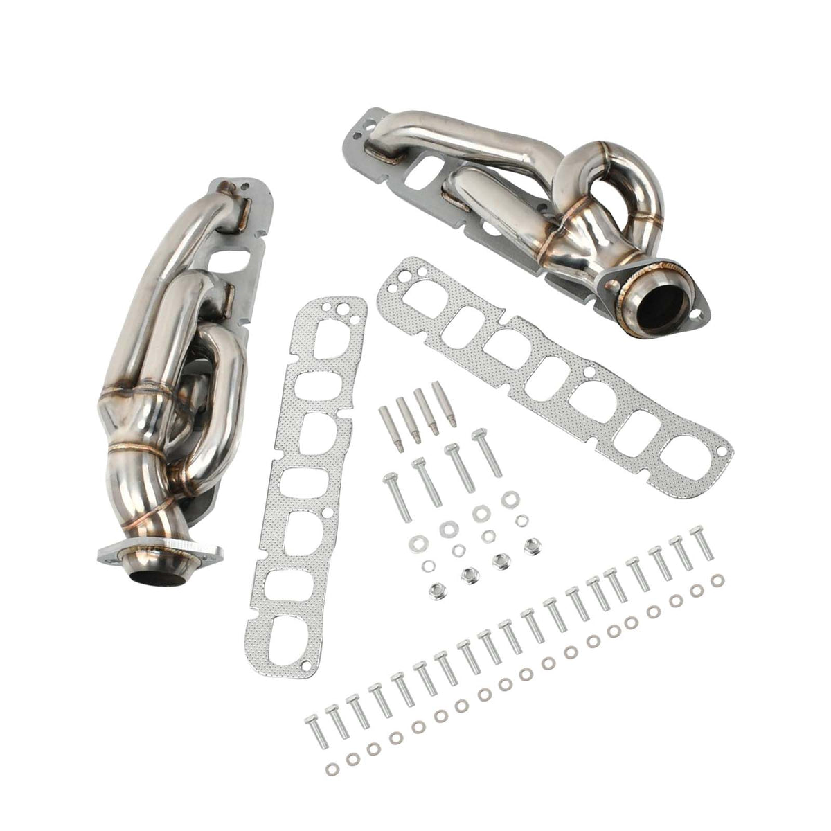 Steel Exhaust Manifold Header Fit Dodge Ram 1500 2009-2018 5.7L 1-5/8"