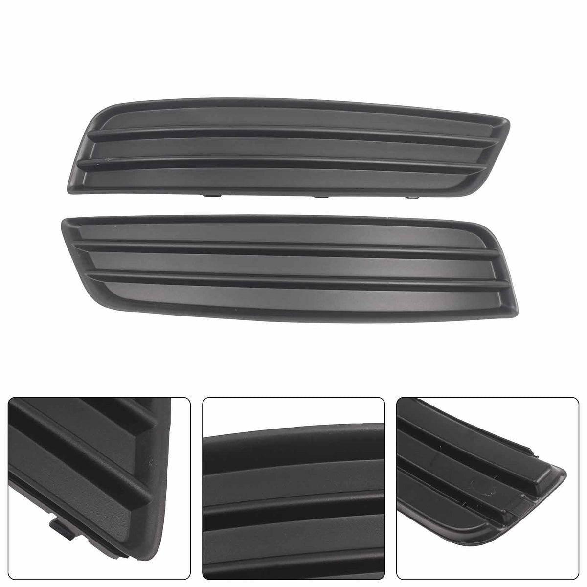 2PCS Front Bumper Fog Light Lamp Cover Grill Grille Fit Audi A3 8P 2008-2012