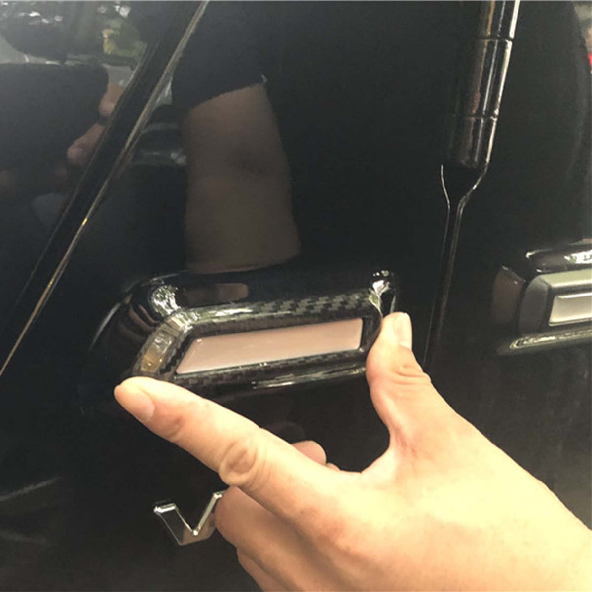 Carbon Fiber Door Body Side Molding Trim Fit Benz G Class W464 W465 2019-2026
