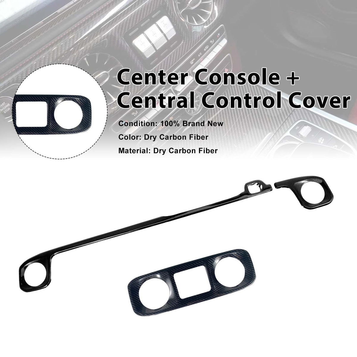 Center Console + Central Control Cover Fit Benz G-Class W463A W464 2019-2023