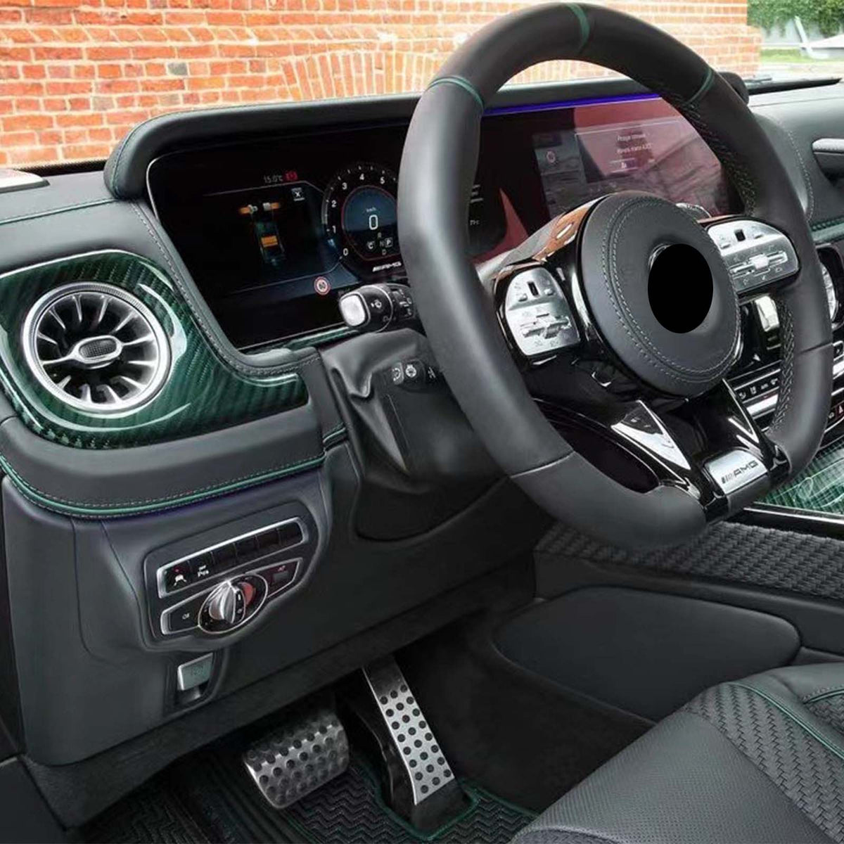 Center Console + Central Control Cover Fit Benz G-Class W463A W464 2019-2023