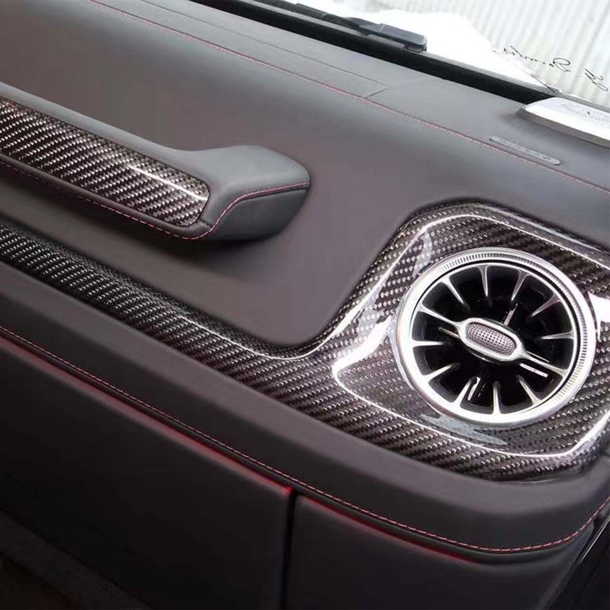 Carbon Fiber Central Control Cover Fit Mercedes G-Class W465 W464 2019-2026