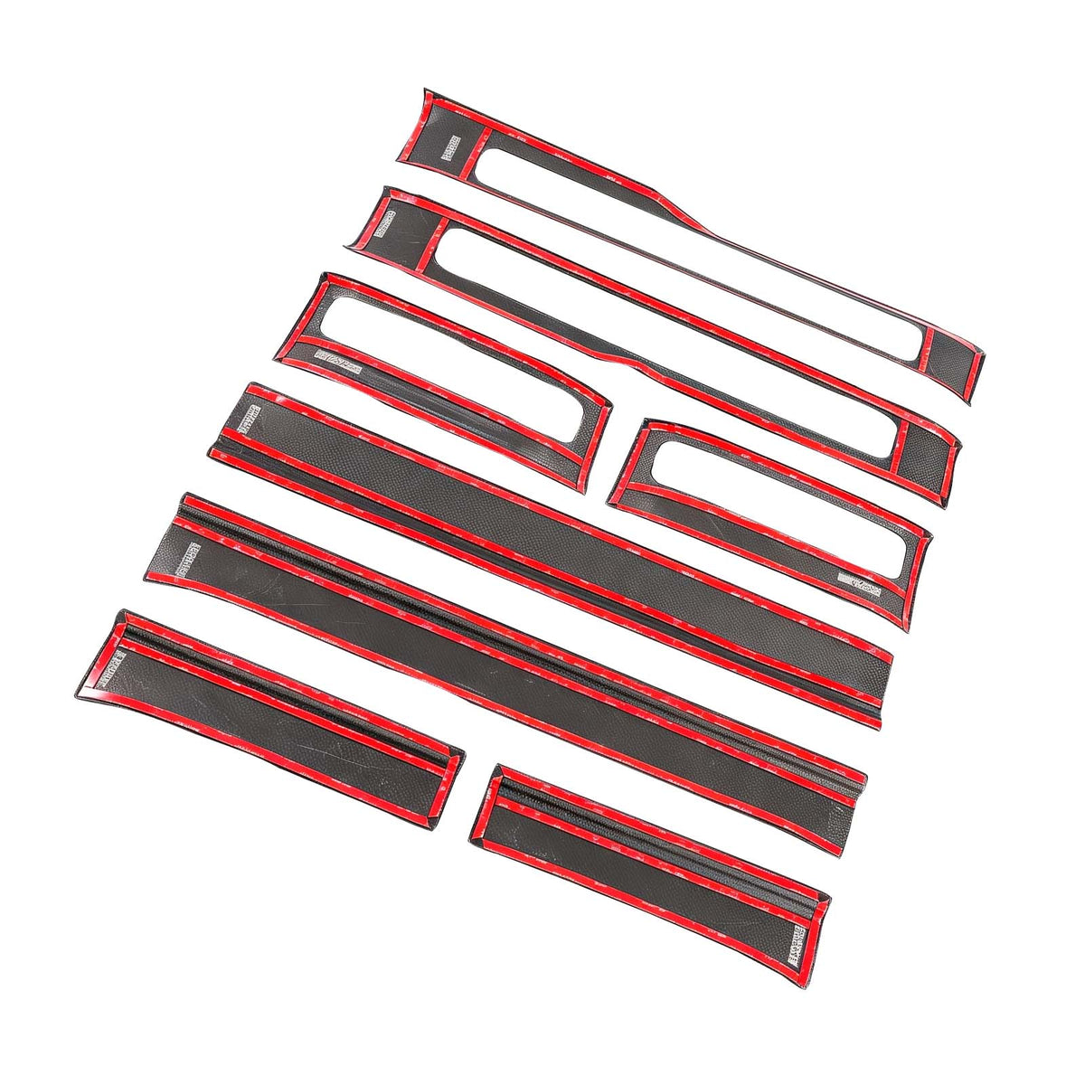 Carbon Fiber Outer Door Sill Plate Cover Trim Fit Benz W464 G500 2019-2023