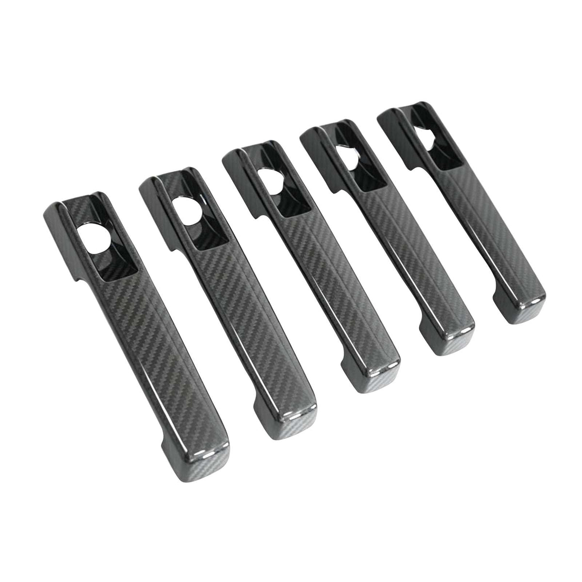 5PCS Dry Carbon Door Handle Cover Trim Fit Benz G Class W463A W464 2019-2023