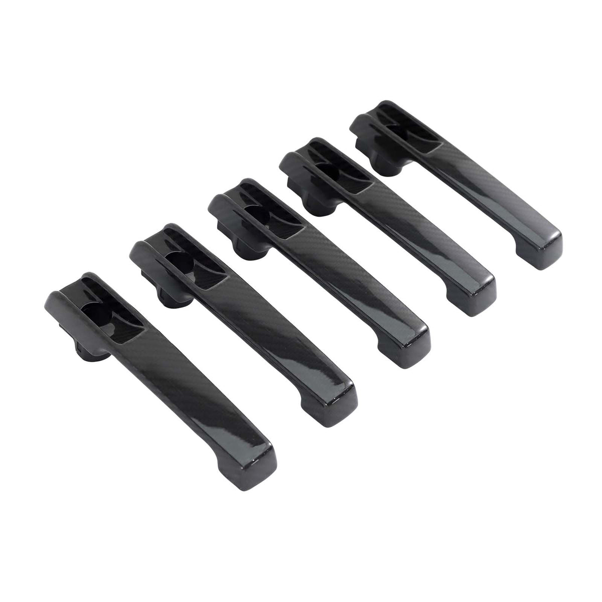 5PCS Carbon Fiber Door Handle Cover Trim Fit Benz G Class W463A W464 2019-2023