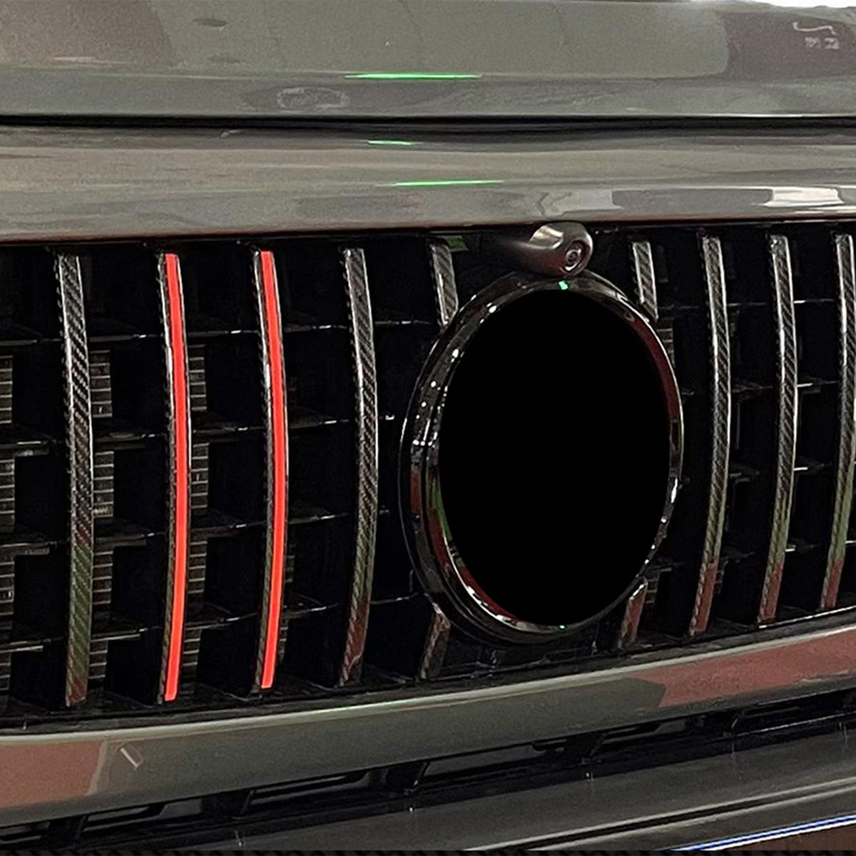 Carbon Fiber Front Grille Trim Cover Fit Mercedes G Class W464 G63 2019-2023