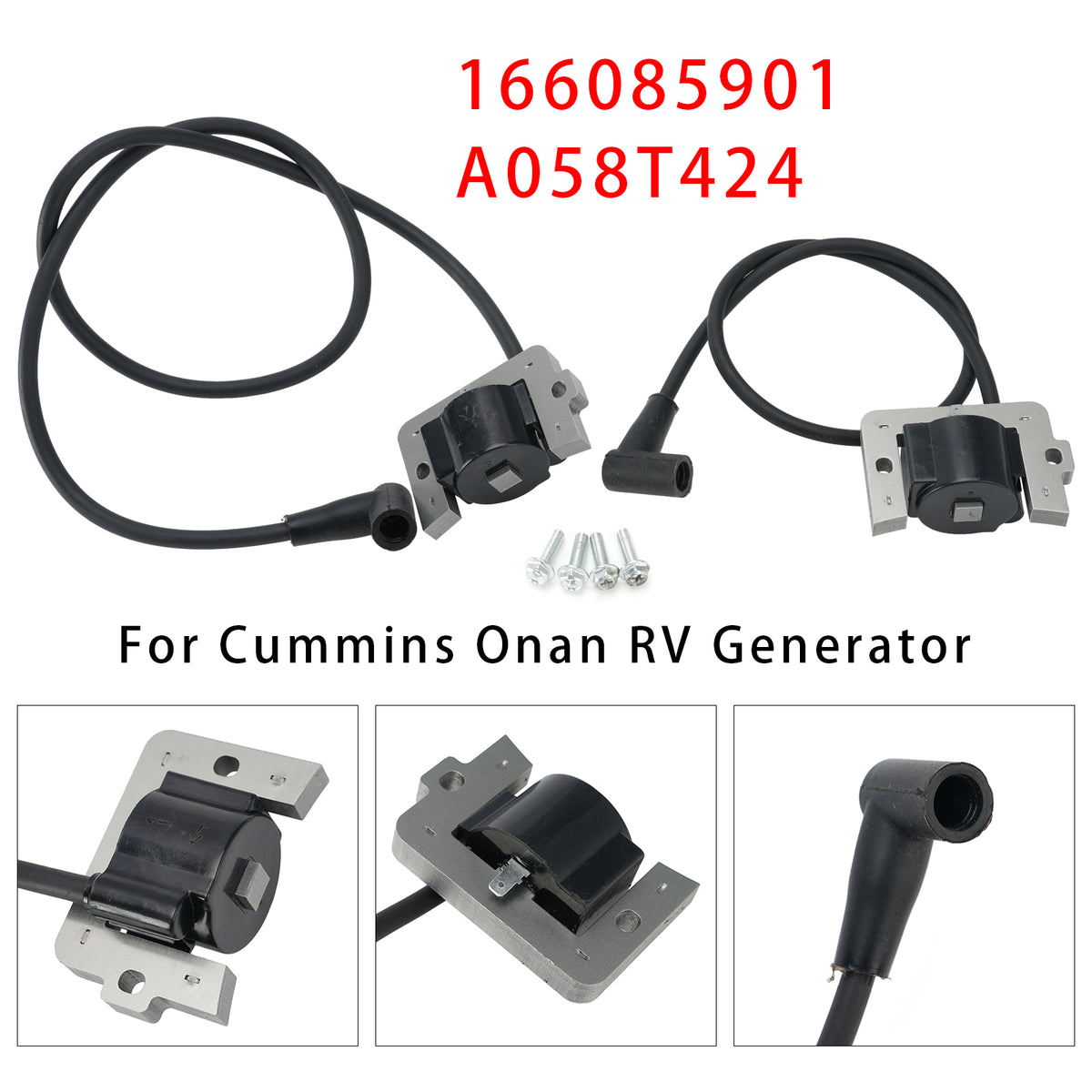 21" 166-0859-02 30" 166-0859-01 Ignition Coil Pack For Cummins Onan RV Generator