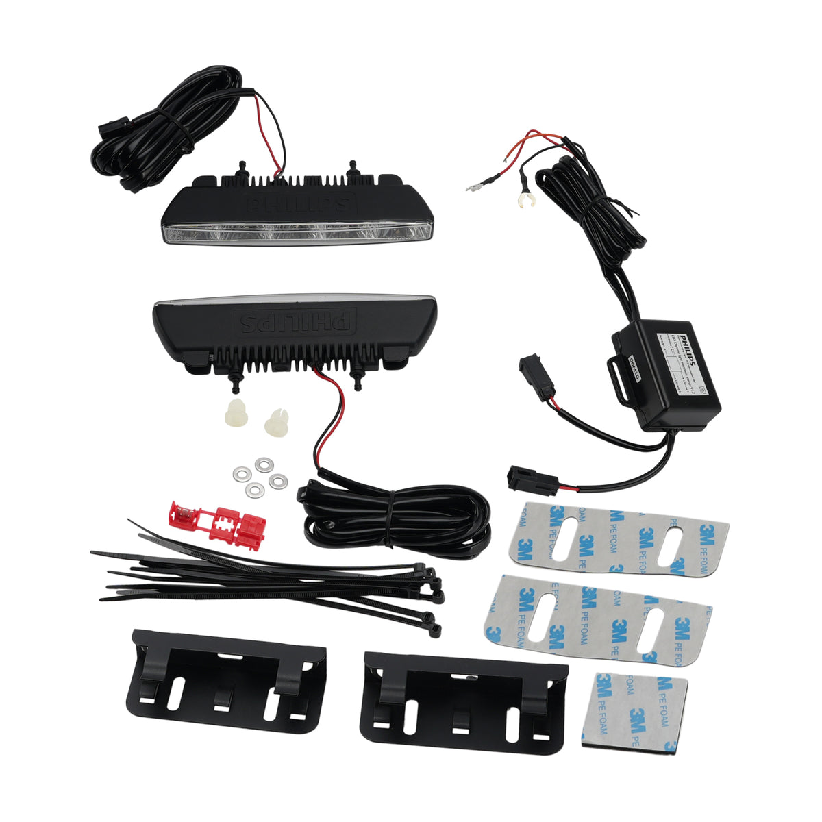 Car LED Daytime Running Light Universal 5 LED Chips 6000K For PHILIPS YS12810