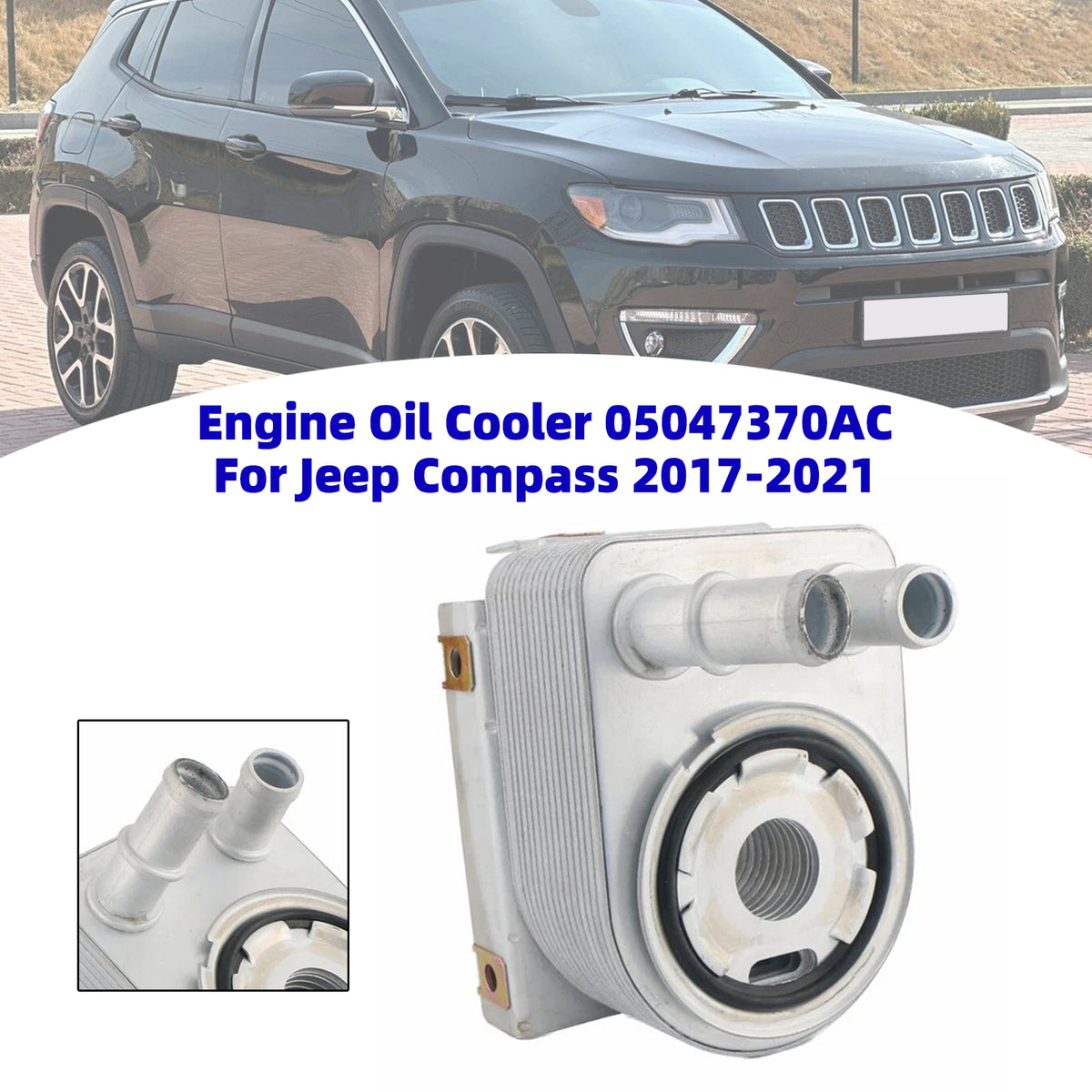 Engine Oil Cooler 05047370AC For Jeep Compass 2017-2021