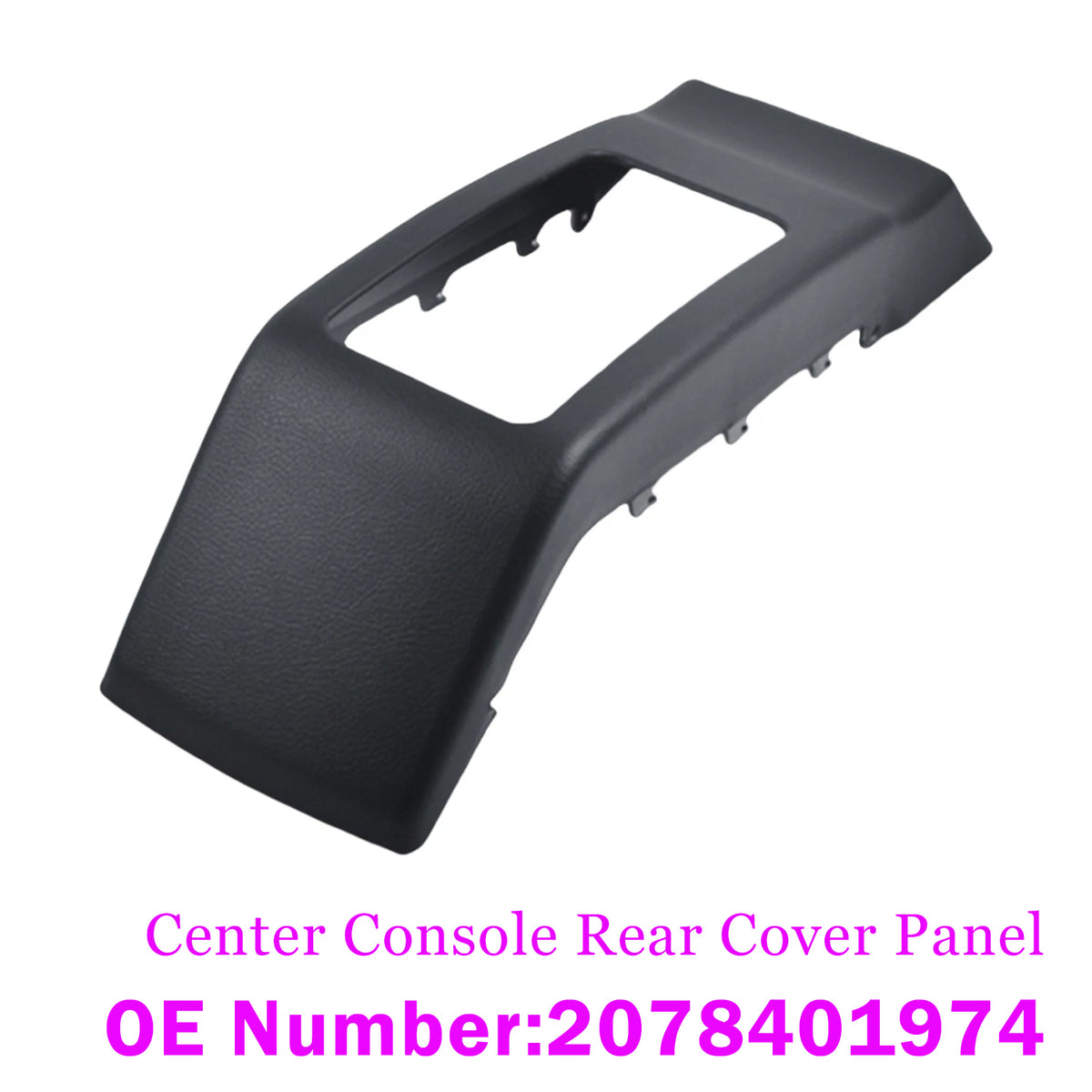 Black Center Console Rear Cover Panel For Benz W207 Convertible 2010?2016