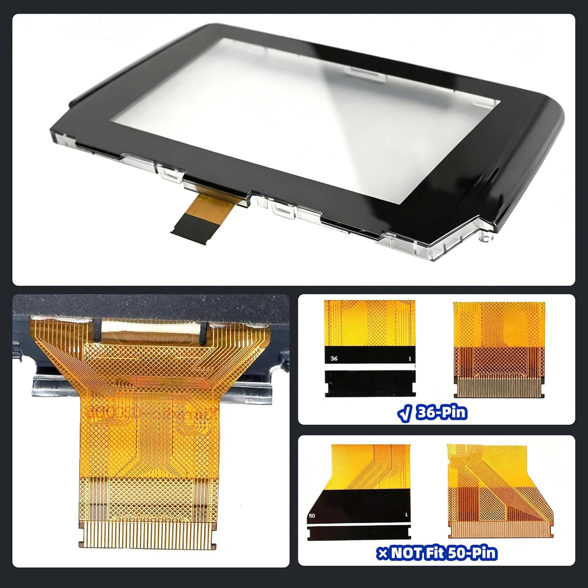7" Touch Screen Digitizer Replacement GML8611J0 For MAZDA 6 Radio 15-2016 36 Pin