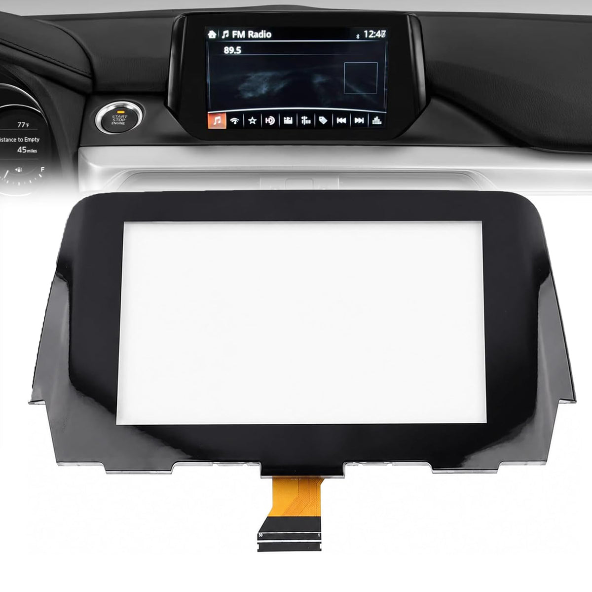 7" Touch Screen Digitizer Replacement GRT761 1J0 For MAZDA 6 Radio 17-19 55 Pin