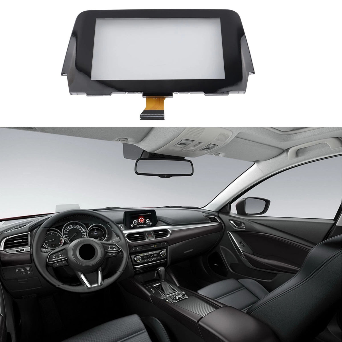 7" Touch Screen Digitizer Replacement GRT761 1J0 For MAZDA 6 Radio 17-19 55 Pin