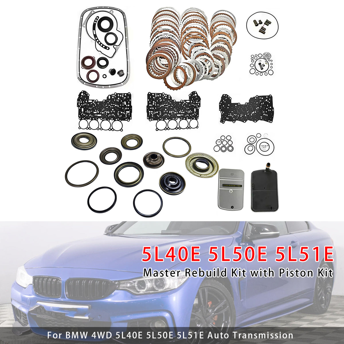 5L40E 5L50E 5L51E Auto Transmission Master Rebuild Overhaul Piston For BMW 4WD