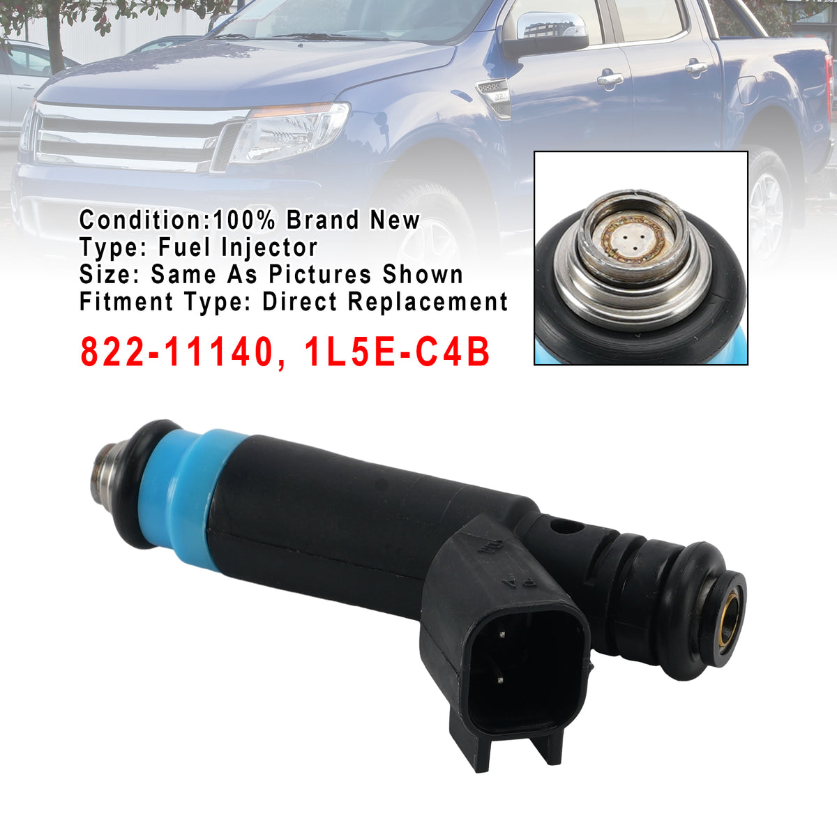 1Pcs Fuel Injector For Ford Ranger 01-08 For Mazda B3000 02-08 1L5E-C4B