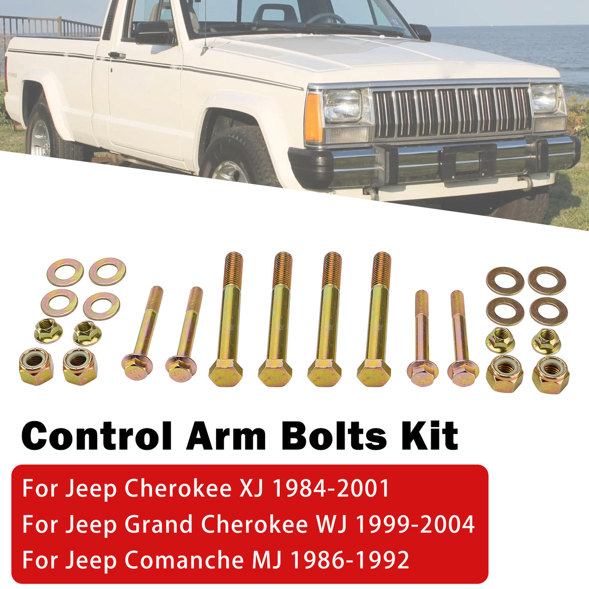 Front Control Arm Bolts For Jeep Cherokee XJ 84-01 Grand Cherokee WJ 99-04