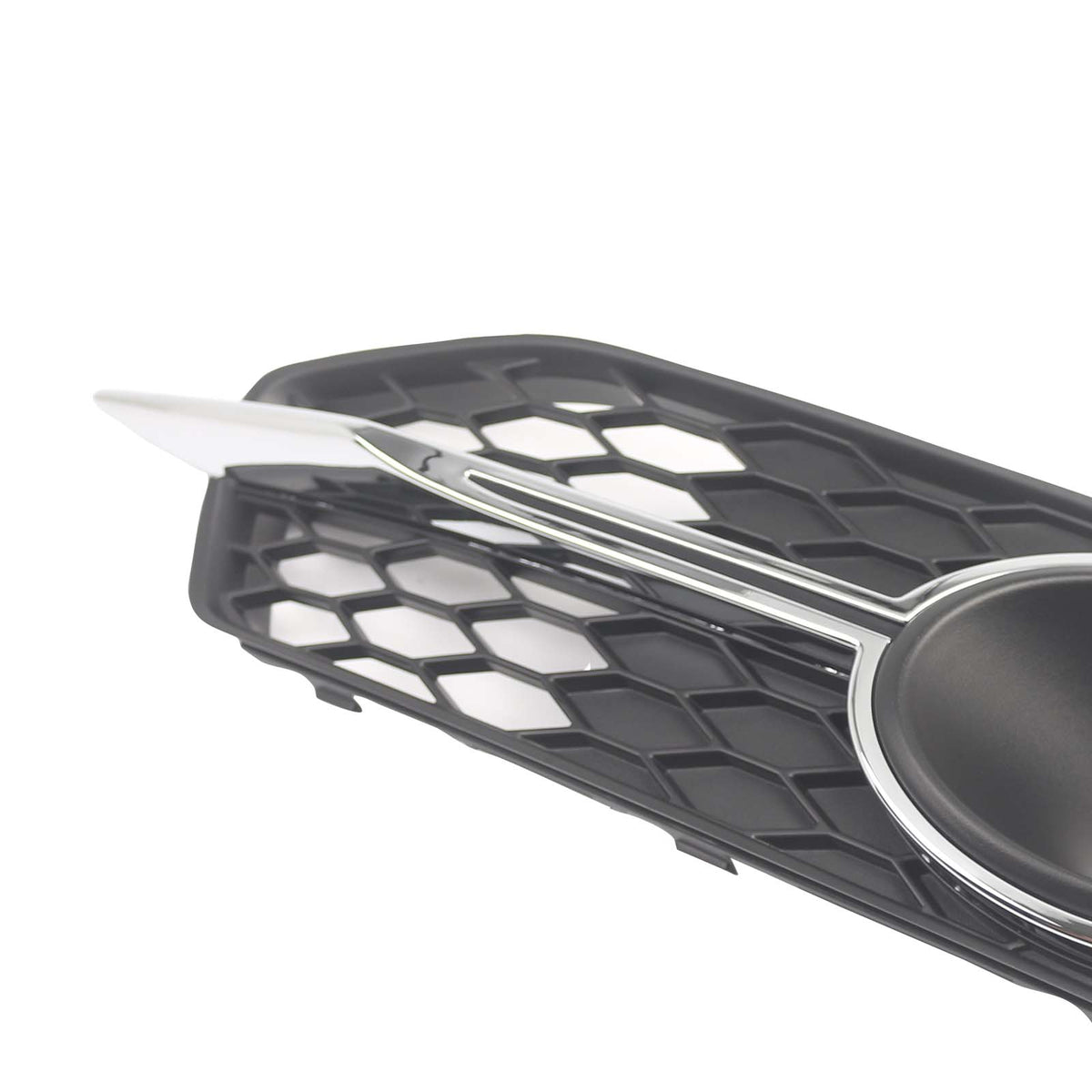 2PCS Car Front Bumper Fog Light Grille For Audi A6 C7 S-Line 2012-2014